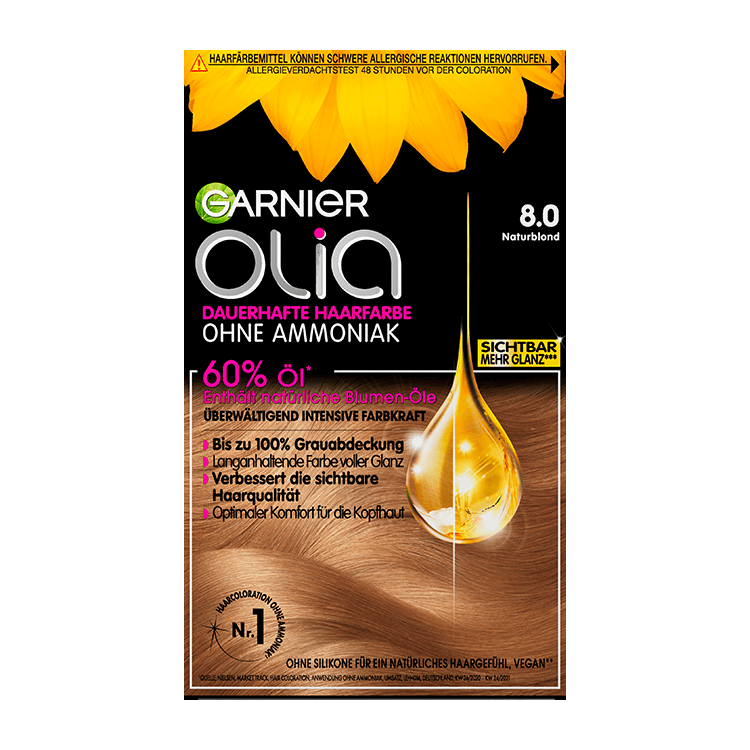 Garnier Olia Nr. 8.0 Naturblond - Produktansicht